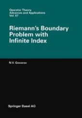book Riemann’s Boundary Problem with Infinite Index