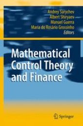 book Mathematical Control Theory and Finance