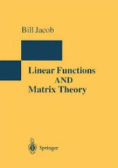 book Linear Functions and Matrix Theory