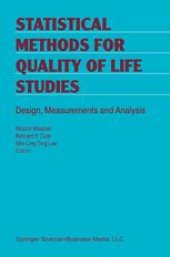 book Statistical Methods for Quality of Life Studies: Design, Measurements and Analysis