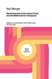 book Reminiscences of the Vienna Circle and the Mathematical Colloquium