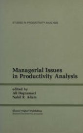 book Managerial Issues in Productivity Analysis