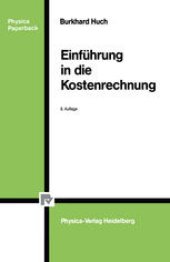 book Einführung in die Kostenrechnung