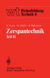 book Zerspantechnik: Teil II Drehen, Hobeln und Stoßen, Räumen, Bohren, Fräsen