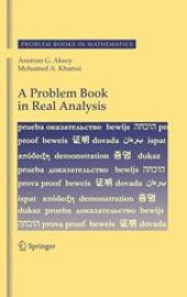 book A Problem Book in Real Analysis