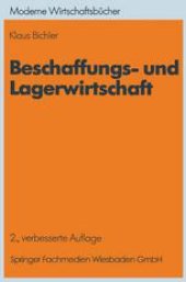 book Beschaffungs- und Lagerwirtschaft