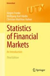 book Statistics of Financial Markets: An Introduction