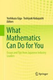 book What Mathematics Can Do for You: Essays and Tips from Japanese Industry Leaders
