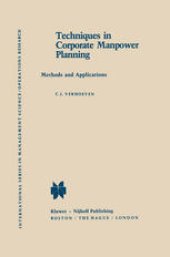 book Techniques in Corporate Manpower Planning: Methods and Applications