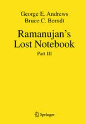 book Ramanujan's Lost Notebook: Part III