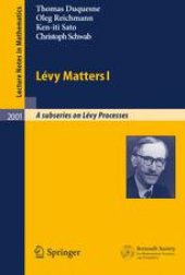 book Lévy Matters I: Recent Progress in Theory and Applications: Foundations, Trees and Numerical Issues in Finance