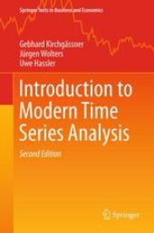 book Introduction to Modern Time Series Analysis