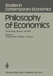 book Philosophy of Economics: Proceedings, Munich, July 1981