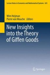 book New Insights into the Theory of Giffen Goods