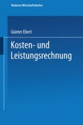 book Kosten- und Leistungsrechnung