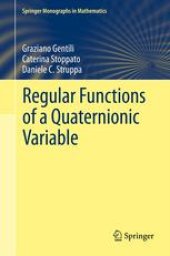 book Regular Functions of a Quaternionic Variable