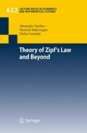 book Theory of Zipf's Law and Beyond