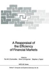 book A Reappraisal of the Efficiency of Financial Markets