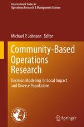 book Community-Based Operations Research: Decision Modeling for Local Impact and Diverse Populations