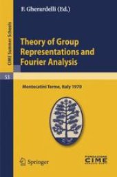 book Theory of Group Representations and Fourier Analysis