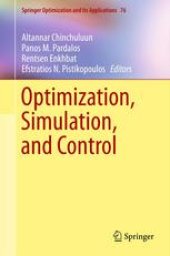 book Optimization, Simulation, and Control