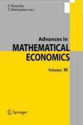 book Advances in Mathematical Economics Volume 16