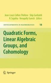 book Quadratic Forms, Linear Algebraic Groups, and Cohomology