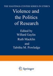 book Violence and the Politics of Research