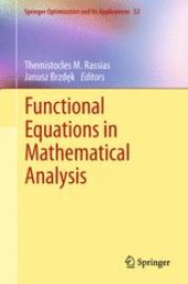 book Functional Equations in Mathematical Analysis