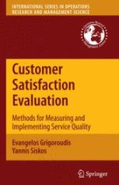 book Customer Satisfaction Evaluation: Methods for Measuring and Implementing Service Quality