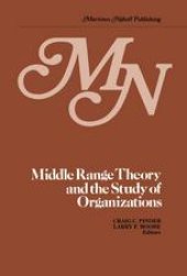 book Middle Range Theory and the Study of Organizations