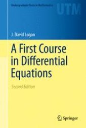 book A First Course in Differential Equations