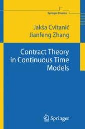 book Contract Theory in Continuous-Time Models