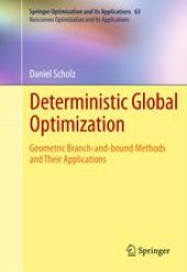 book Deterministic Global Optimization: Geometric Branch-and-bound Methods and their Applications