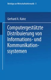 book Computergestützte Distribuierung von Informations- und Kommunikationssystemen