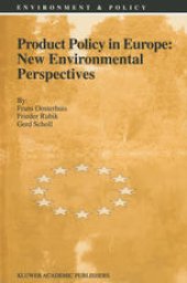 book Product Policy in Europe: New Environmental Perspectives