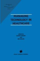 book Managing Technology in Healthcare