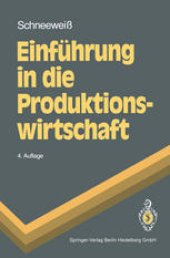 book Einführung in die Produktionswirtschaft