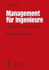 book Management für Ingenieure: Grundlagen, Techniken, Instrumente