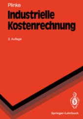 book Industrielle Kostenrechnung: Eine Einführung