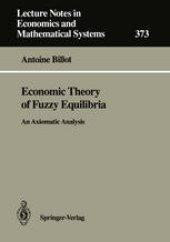 book Economic Theory of Fuzzy Equilibria: An Axiomatic Analysis