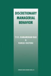 book Discretionary Managerial Behavior