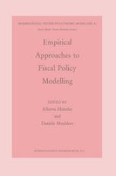 book Empirical Approaches to Fiscal Policy Modelling