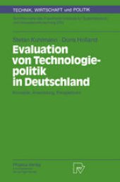 book Evaluation von Technologiepolitik in Deutschland: Konzepte, Anwendung, Perspektiven