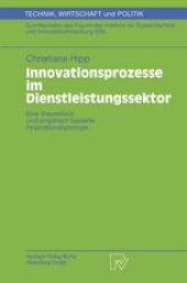 book Innovationsprozesse im Dienstleistungssektor: Eine theoretisch und empirisch basierte Innovationstypologie