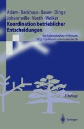 book Koordination betrieblicher Entscheidungen: Die Fallstudie Peter Pollmann