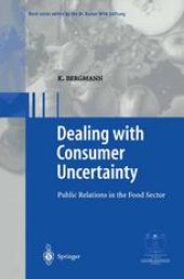 book Dealing with consumer uncertainty: Public Relations in the Food Sector