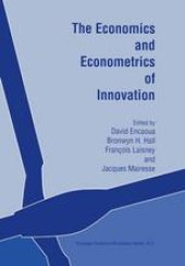 book The Economics and Econometrics of Innovation