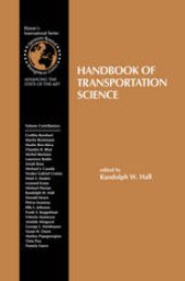 book Handbook of Transportation Science