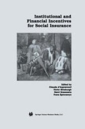 book Institutional and Financial Incentives for Social Insurance